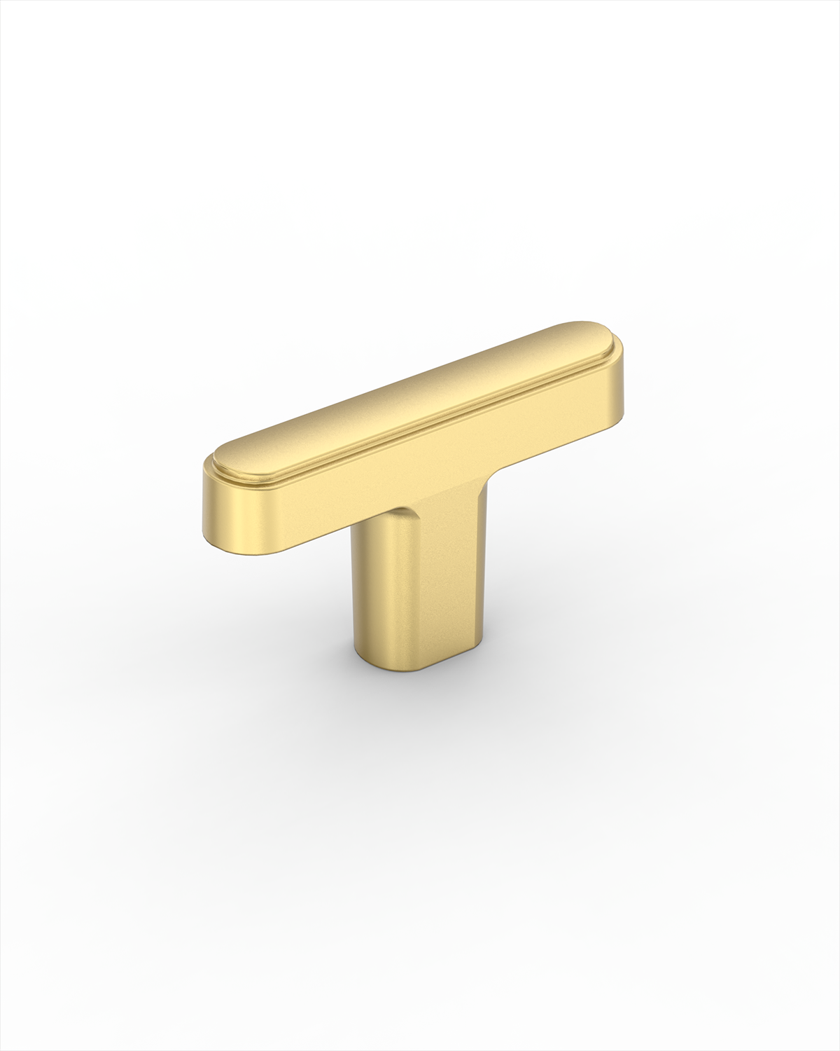DESIGN2244 Modern Organic Inset Oval T-Bar Cabinet Knobs