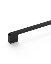 DESIGN2328 Solid Metal Minimalist Pulls | Flat Panel & Modern Shaker Cabinets (5", Matte Black)