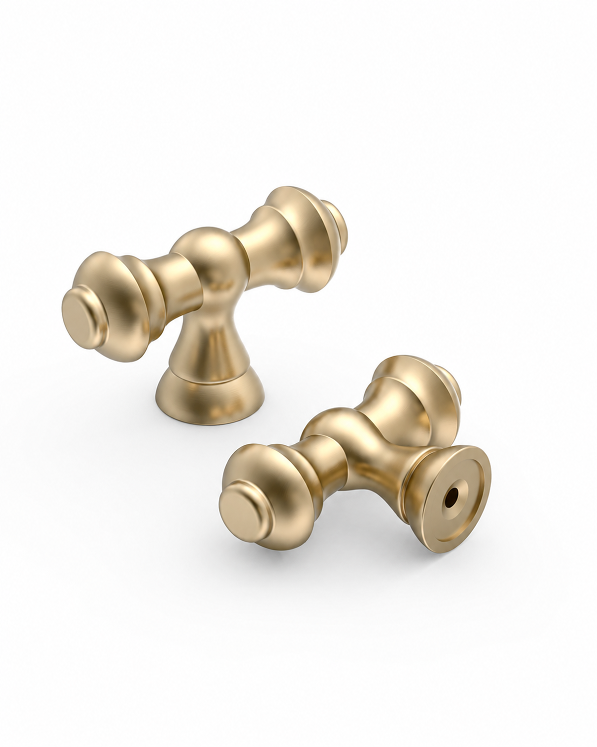 DESIGN3768 Oil Rubbed Bronze T-Bar Cabinet Knobs for Vintage Kitchen | 2.2" Length