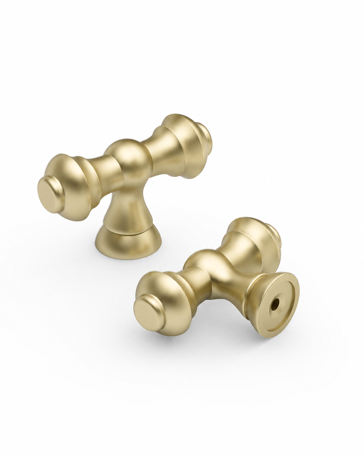 DESIGN3768 Oil Rubbed Bronze T-Bar Cabinet Knobs for Vintage Kitchen | 2.2" Length