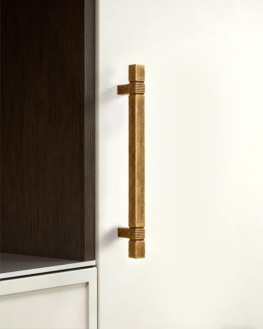 DESIGN3909 Champagne Bronze Cabinet Pulls | Square Cabinet Handles for Cabinets & Drawers