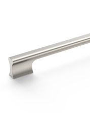 Design4504 Matte Black Solid Metal Concave Bar Pull for Modern Kitchens (5" Hole Center)
