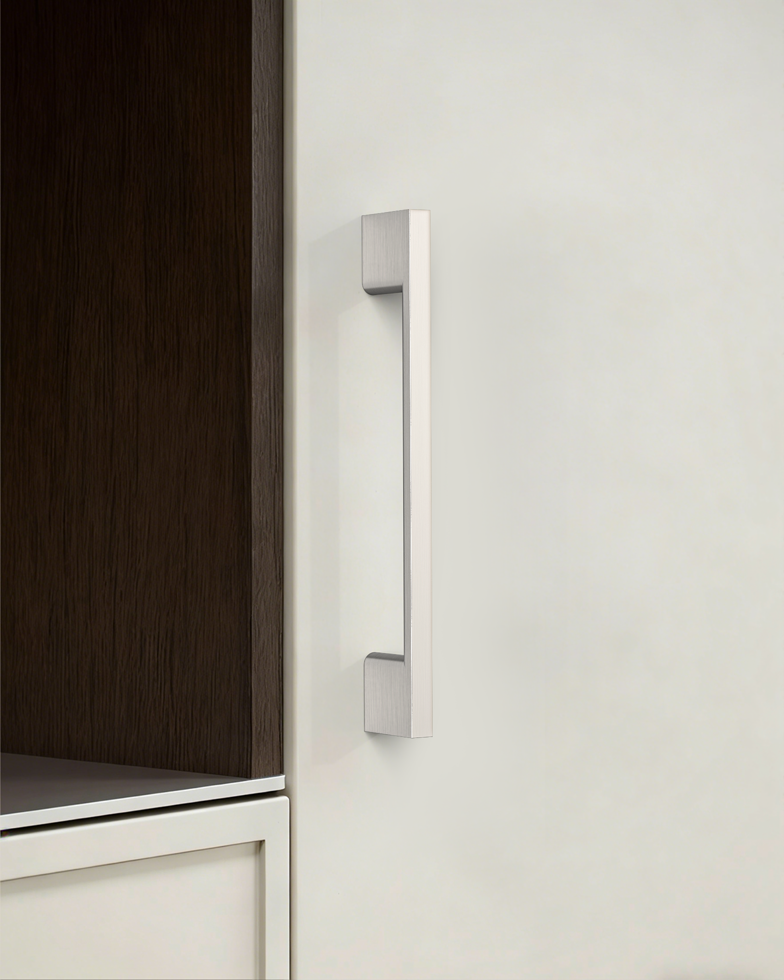 DESIGN2008 Slim Rectangular Handles for Flat Panel & Shaker Cabinets | 5" Pulls, Matte Black