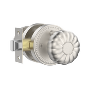 DESIGNZR12 Brushed Gold Privacy Door Knobs – Solid Zinc Alloy Interior Knobs with Lock