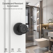 ZR12-211Z Brushed Gold Privacy Door Knobs – Solid Zinc Alloy Interior Knobs with Lock