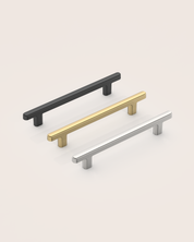 DESIGN2244 Rectangle Cabinet Pulls – Champagne Bronze Drawer Handles for Bathroom & Kitchen Cabinets