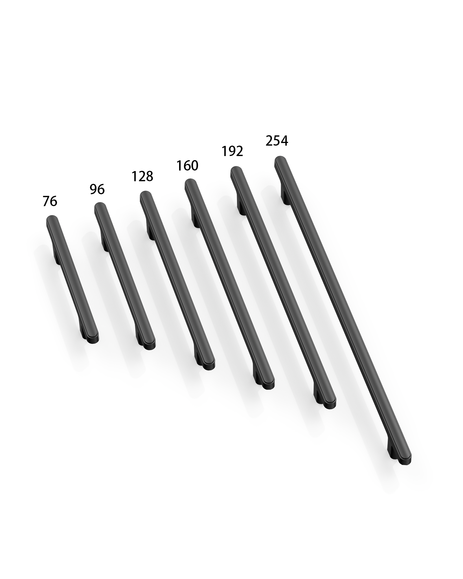 DESIGN2244 Rectangle Cabinet Pulls – Champagne Bronze Drawer Handles for Bathroom & Kitchen Cabinets