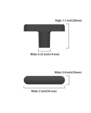 DESIGN2244 Champagne Bronze Cabinet Knobs | Rectangle Drawer Pulls for Kitchen&Bathroom