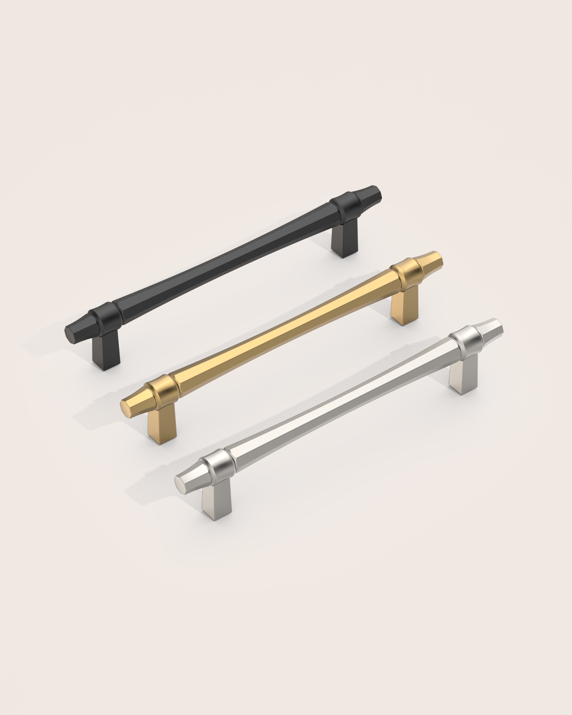 DESIGN2247 Champagne Bronze Cabinet Pulls |  Drawer Handles for Kitchen & Bathroom
