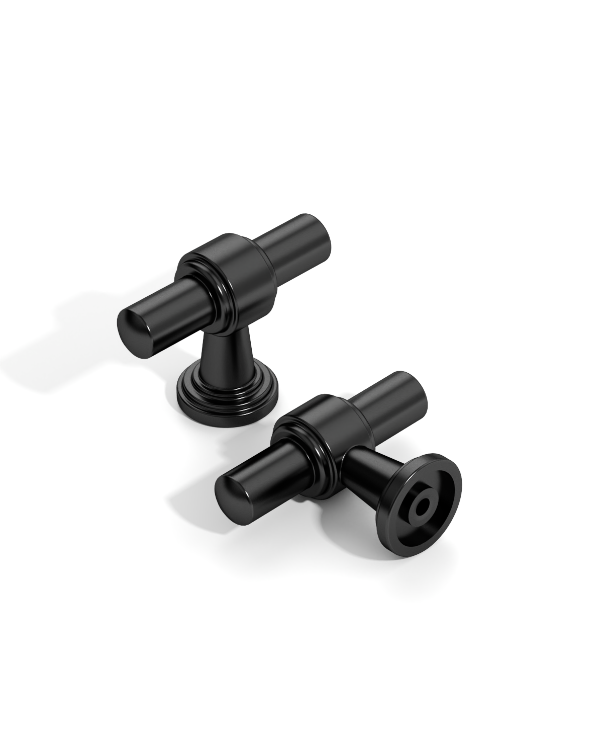 DESIGN2249 Matte Black Cabinet Knobs – Sleek, Durable, Ergonomic grip Knobs for Kitchens & Furniture