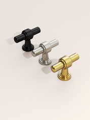 DESIGN2249 Matte Black Cabinet Knobs – Sleek, Durable, Ergonomic grip Knobs for Kitchens & Furniture