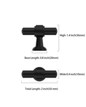 DESIGN2249 Modern Retro Stepped T-Bar Cabinet Knobs