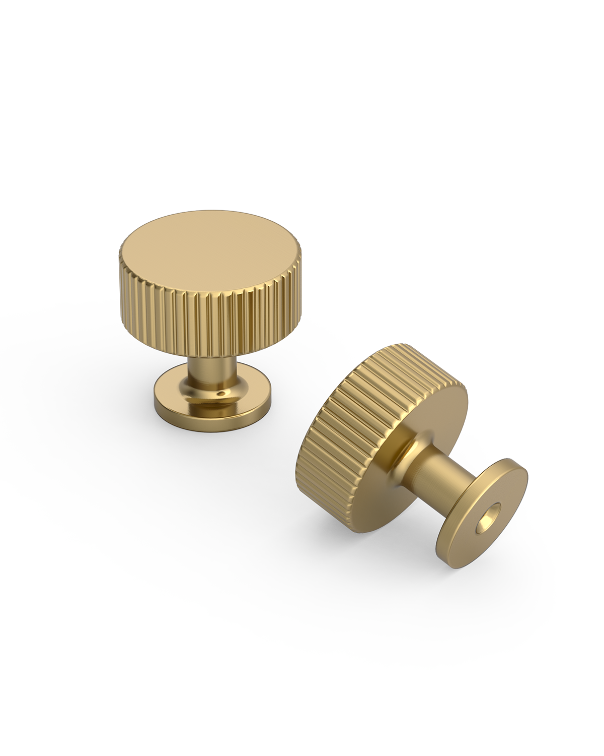 DESIGN2250 Knurled Cylinder Knobs - Heavy-Duty Antique Dresser Hardware | 1" Wide