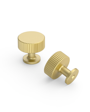 DESIGN2250 Knurled Cylinder Knobs - Heavy-Duty Antique Dresser Hardware | 1" Wide