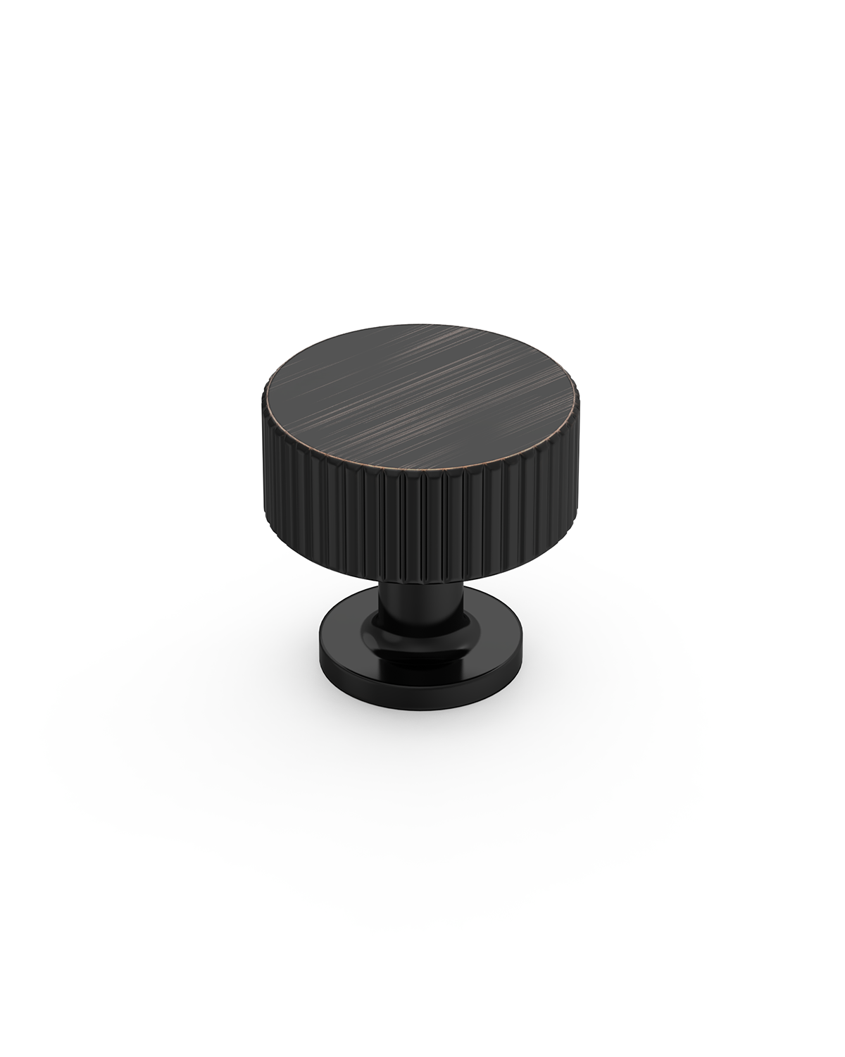 DESIGN2250 Knurled Cylinder Knobs - Heavy-Duty Antique Dresser Hardware | 1" Wide