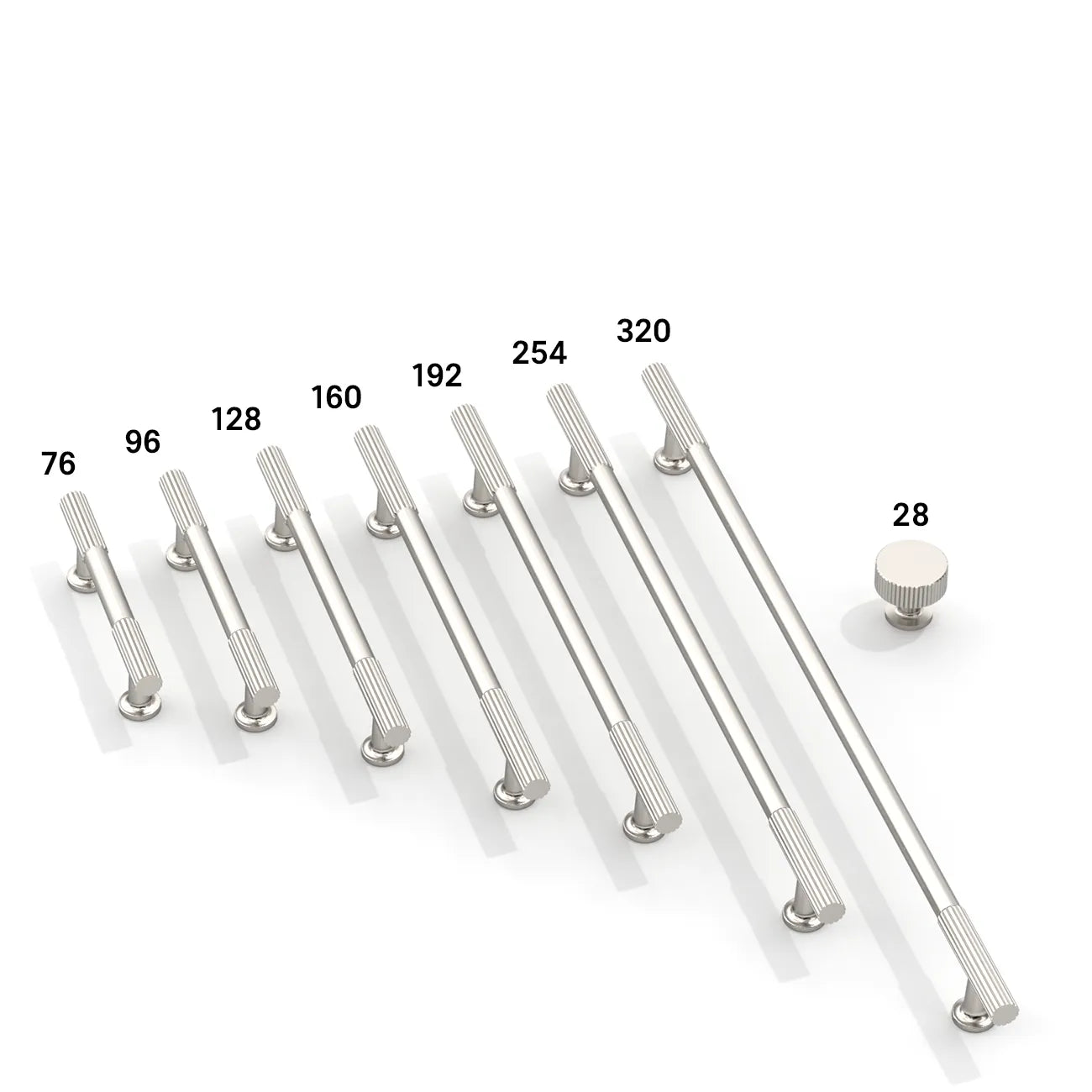 DESIGN2250 Solid Cabinet Handles – Modern Pulls for Cabinets, Drawers & Closets