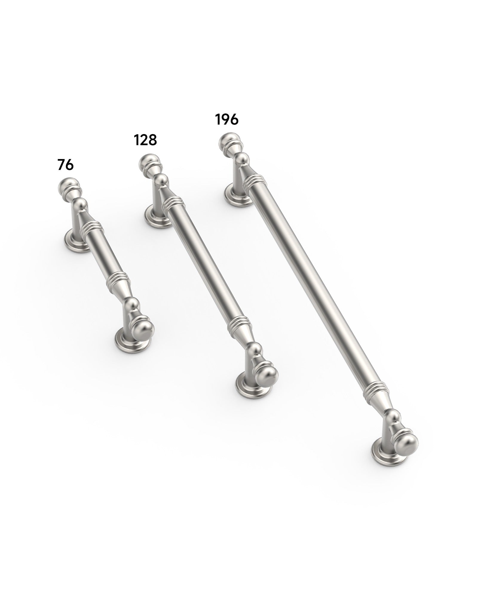 DESIGN2288 Antique Brass Modern Bar Pulls - Heavy-Duty Kitchen Cabinet Hardware | 5" / 128mm Hole Center