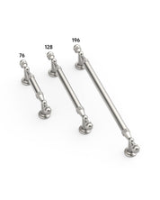 DESIGN2288 Antique Brass Modern Bar Pulls - Heavy-Duty Kitchen Cabinet Hardware | 5" / 128mm Hole Center
