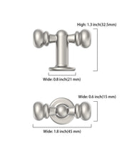 DESIGN2288 Champagne Bronze T-Bar Knobs for Modern Vanity & Dresser Hardware | 1.8" Length