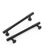 DESIGN2304 Solid Metal Reeded Bar Pull for Transitional Kitchens | 5", Brushed Satin Nickel