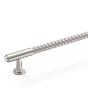 DESIGN2304 Solid Metal Reeded Bar Pull for Transitional Kitchens | 5", Brushed Satin Nickel