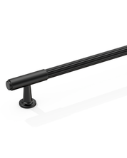 DESIGN2304 Solid Metal Reeded Bar Pull for Transitional Kitchens | 5", Brushed Satin Nickel