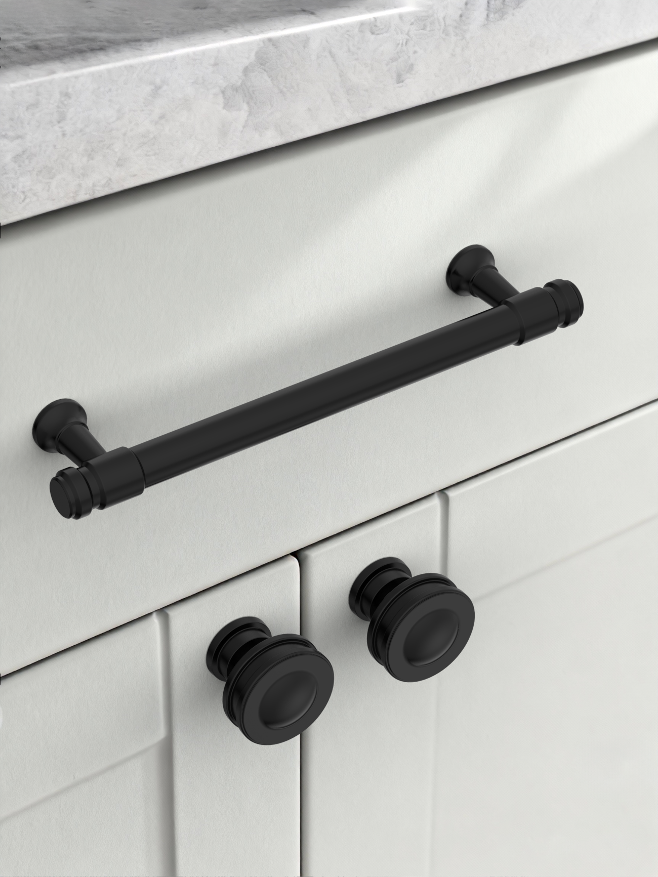 DESIGN2306 Honey Bronze Cabinet Pulls – Industrial-Modern, Ergonomic & Heavy Duty for Light Luxury Kitchen