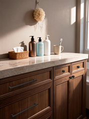 DESIGN2306 Honey Bronze Cabinet Pulls – Industrial-Modern, Ergonomic & Heavy Duty for Light Luxury Kitchen