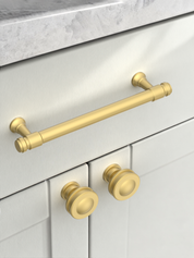 DESIGN2306 Honey Bronze Cabinet Pulls – Industrial-Modern, Ergonomic & Heavy Duty for Light Luxury Kitchen