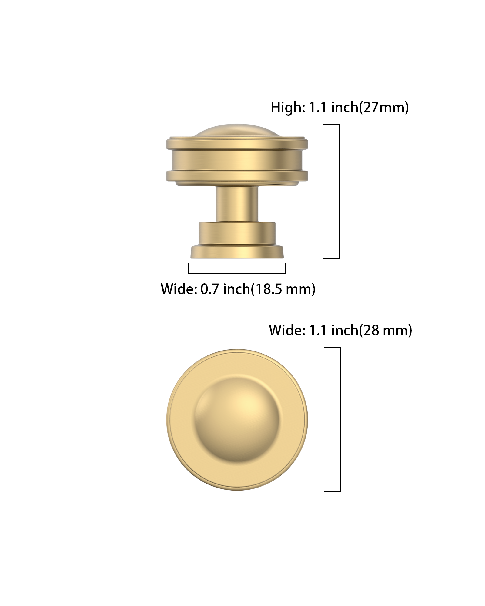 DESIGN2317 Honey Bronze Cabinet Knobs | Solid Zinc Drawer & Door Knobs