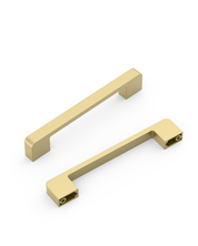 DESIGN2328 Solid Metal Minimalist Pulls | Flat Panel & Modern Shaker Cabinets (5", Matte Black)