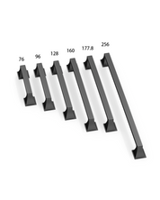 DESIGN2461 Matte Black Solid Metal Transitional Arch Pull for Kitchen & Bath | 3-3/4" Cabinet Handles