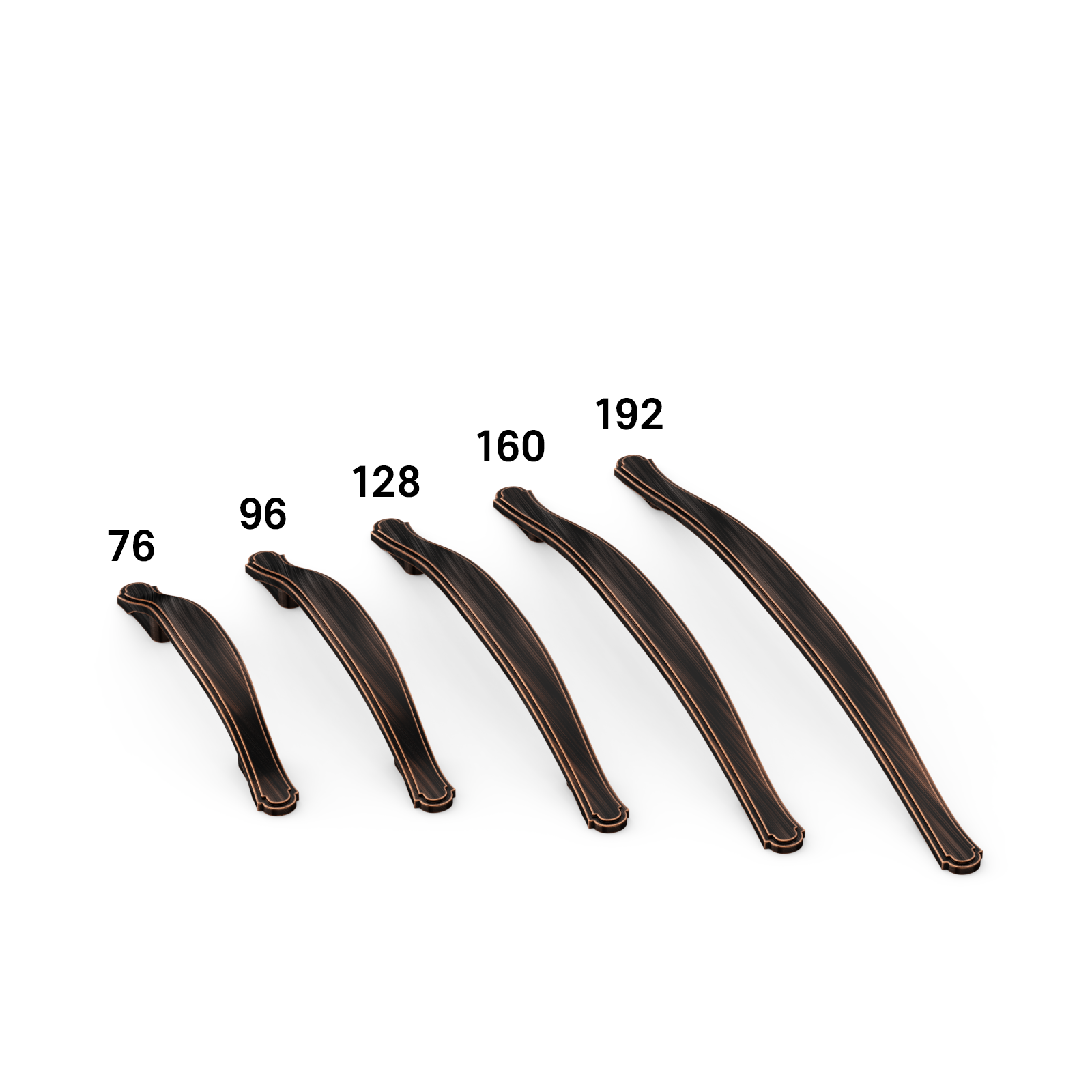 DESIGN2792 Oil Rubbed Bronze Arch Cabinet Pulls | Sleek Cabinet Handles with Comfortable Grip for Kitchen & Furniture