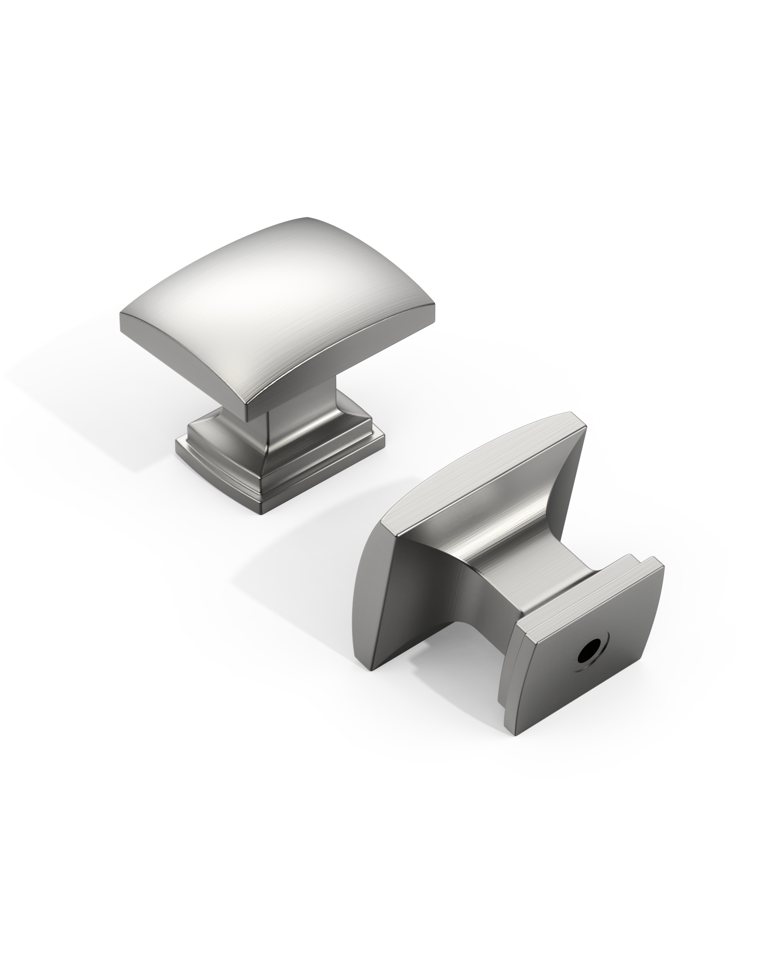 DESIGN2828 Matte Black Square Cabinet Knobs | Single Hole Drawer Knobs for Cabinets