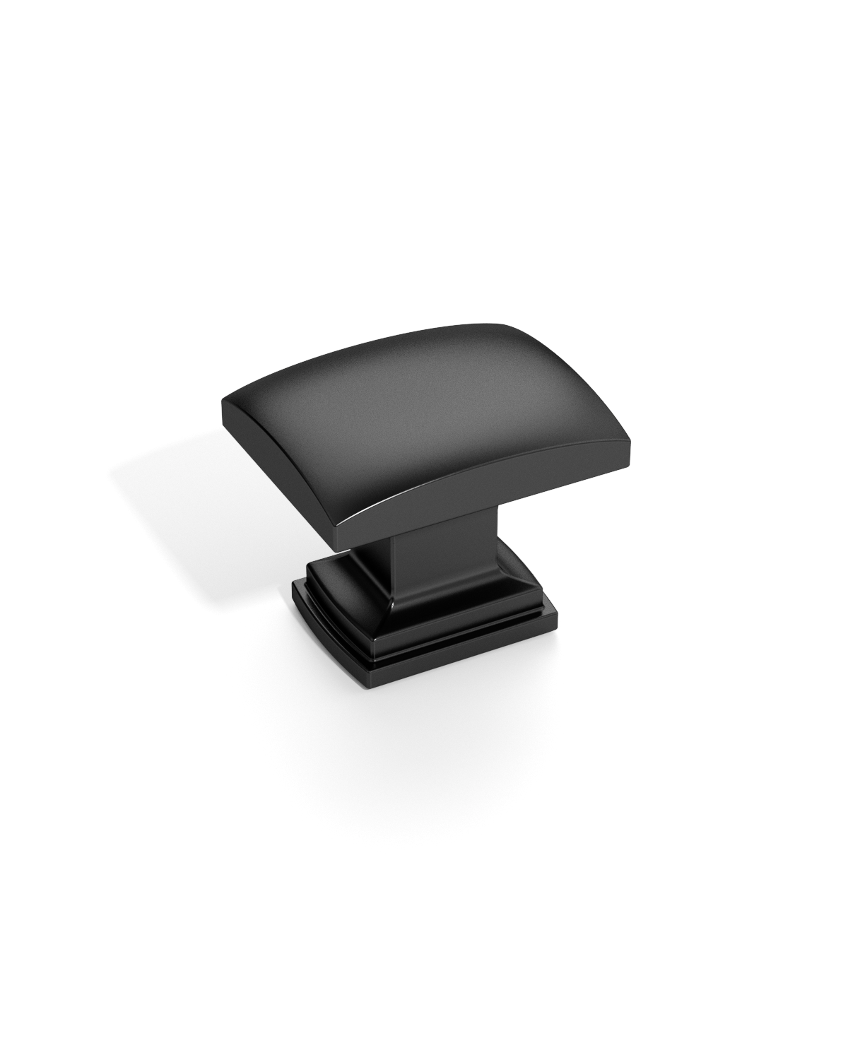 DESIGN2828 Matte Black Square Cabinet Knobs | Single Hole Drawer Knobs for Cabinets