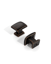 DESIGN2828 Matte Black Square Cabinet Knobs | Single Hole Drawer Knobs for Cabinets