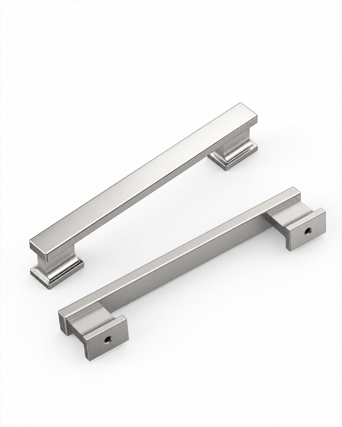 DESIGN2891 Brushed Gold Rectangular Cabinet Handles - Heavy-Duty Modern Kitchen Hardware | 5" Pulls