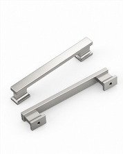 DESIGN2891 Brushed Gold Rectangular Cabinet Handles - Heavy-Duty Modern Kitchen Hardware | 5" Pulls