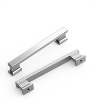DESIGN2891 Brushed Gold Rectangular Cabinet Handles - Heavy-Duty Modern Kitchen Hardware | 5" Pulls