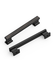 DESIGN2891 Brushed Gold Rectangular Cabinet Handles - Heavy-Duty Modern Kitchen Hardware | 5" Pulls