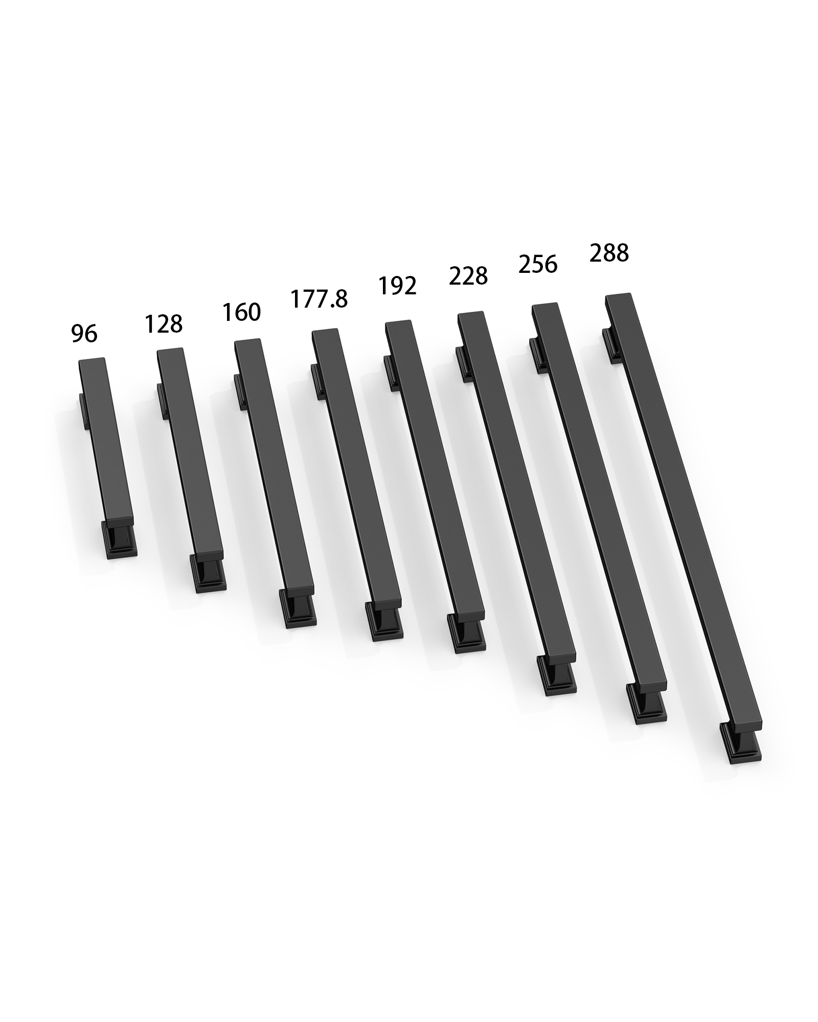 DESIGN2891 Brushed Gold Rectangular Cabinet Handles - Heavy-Duty Modern Kitchen Hardware | 5" Pulls