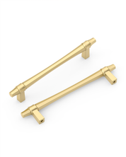 DESIGN2247 Champagne Bronze Collared Cabinet Handles - Heavy-Duty Geometric Drawer Hardware | 5"