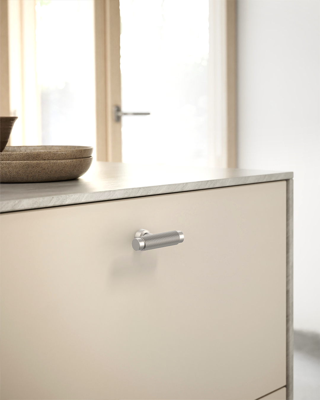 DESIGN4518 Brushed Gold Cabinet Knobs | Modern Knobs for Cabinets, Drawers & Closets