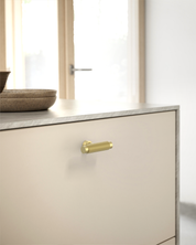 DESIGN4518 Brushed Gold Cabinet Knobs | Modern Knobs for Cabinets, Drawers & Closets