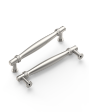 DESIGN4585 Brushed Gold Cabinet Pulls – Modern Organic Tapered Handles for Kitchen Cabinets