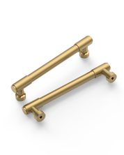 DESIGN4592 Matte Black Stepped Cabinet Handles | Heavy-Duty Modern Cylindrical Pulls (5" / 128mm)