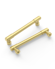 DESIGN4592 Matte Black Stepped Cabinet Handles | Heavy-Duty Modern Cylindrical Pulls (5" / 128mm)