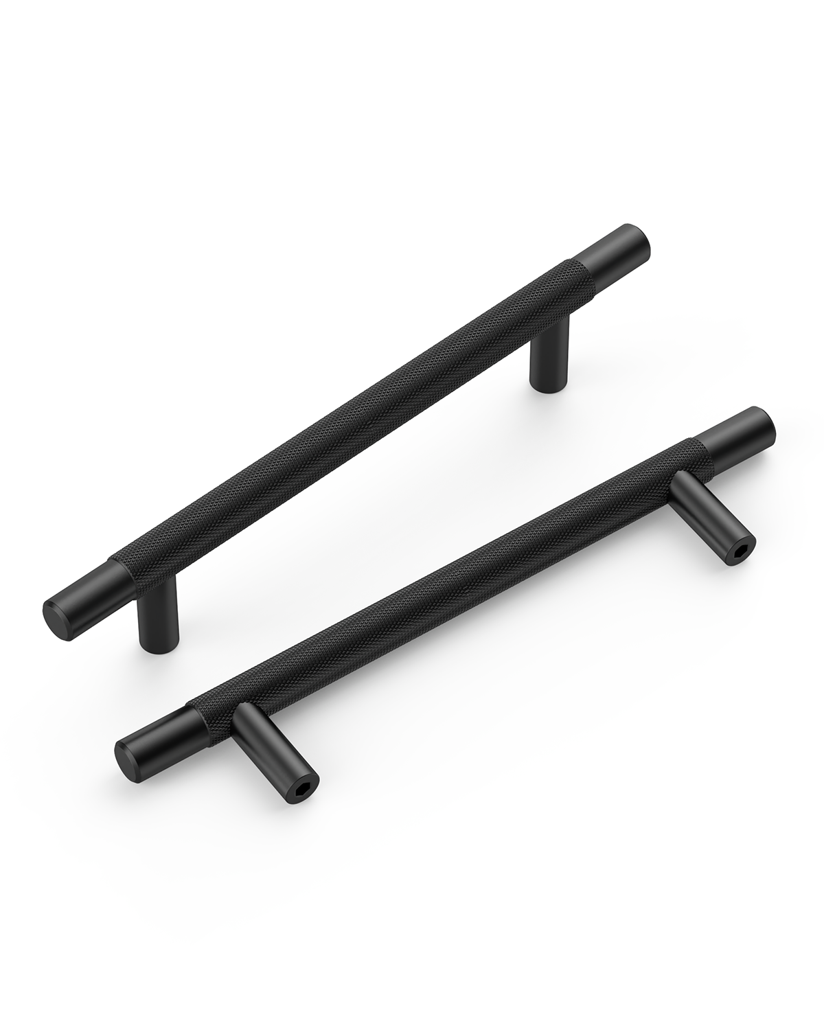 DESIGN6061 Brushed Gold Cabinet Pulls – Rich Minimalist Knurled Handles for Kitchen Cabinets