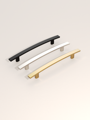 DESIGN3046 Brushed Gold Cabinet Handles | Sleek, Durable, and Easy to Install for Cabinets, Drawers & Closets