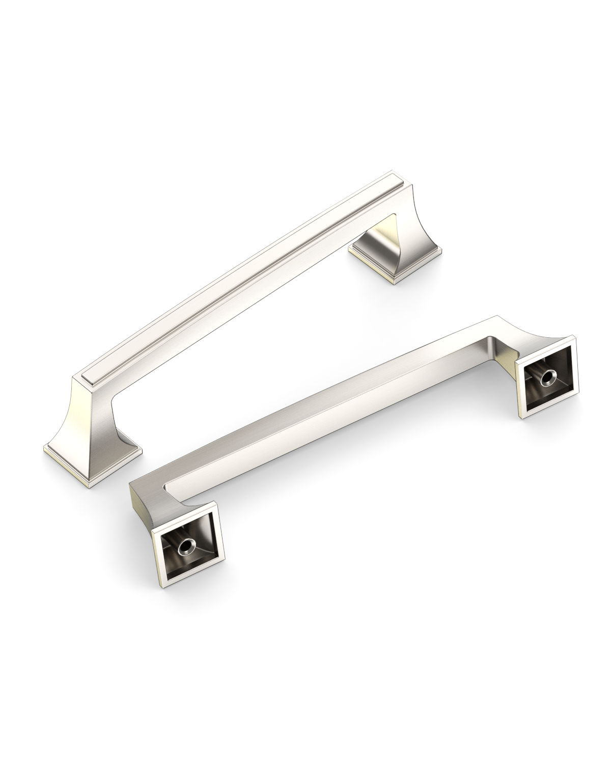 DESIGN3067 Modern Transitional Cabinet Pulls – Brushed Satin Nickel, Sleek & Timeless
